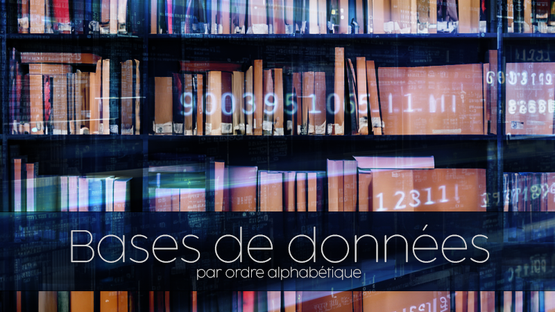 Bases de données – par ordre alphabétique